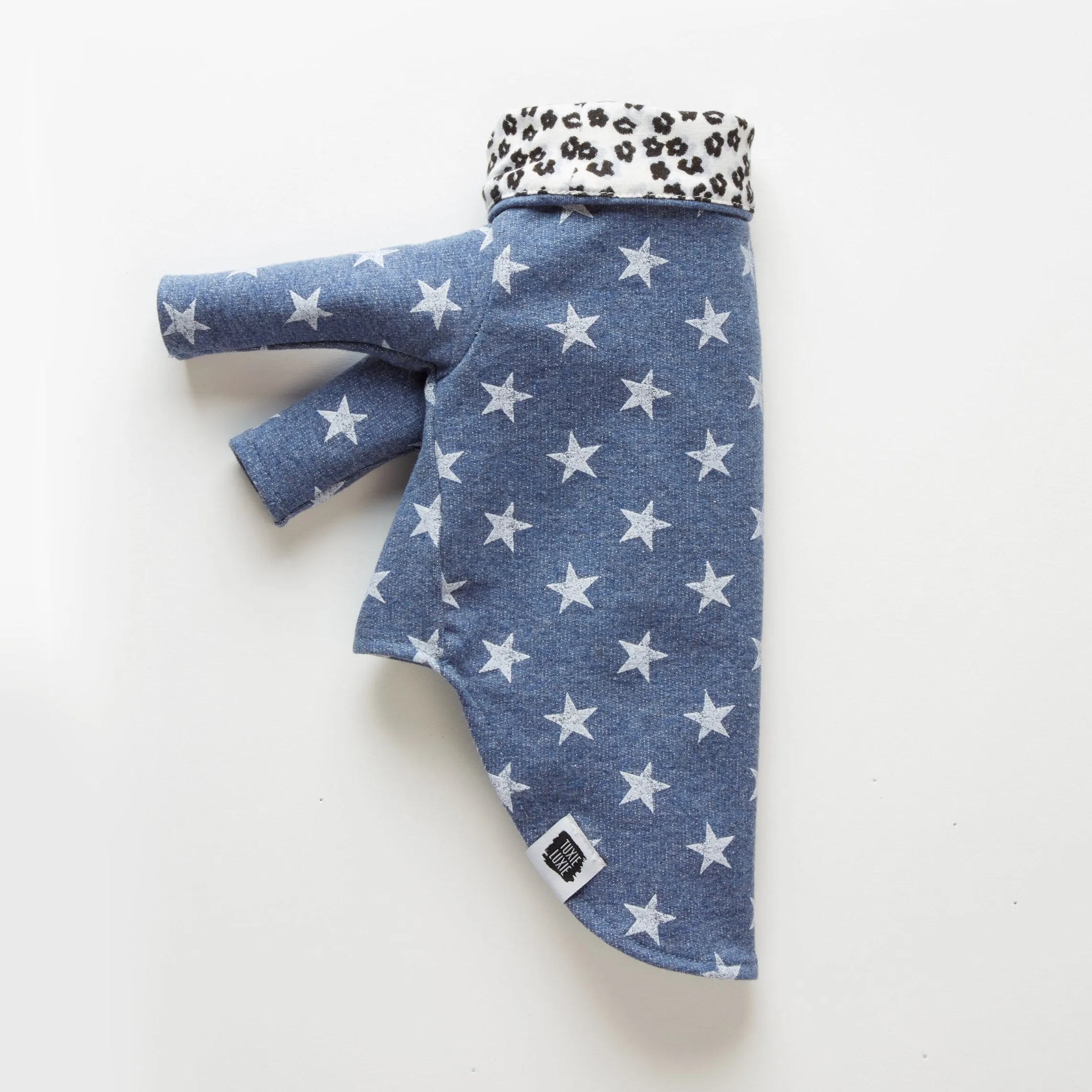 Pup Star | Denim Blue Doggie Turtleneck Top