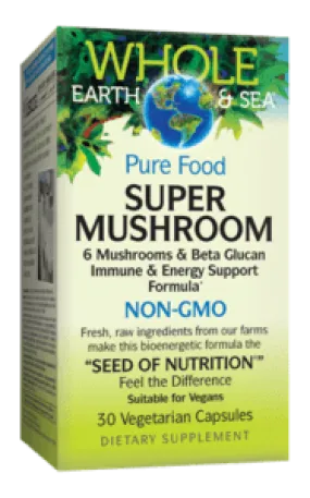 Pure Food Super Mushroom, 60 vcap