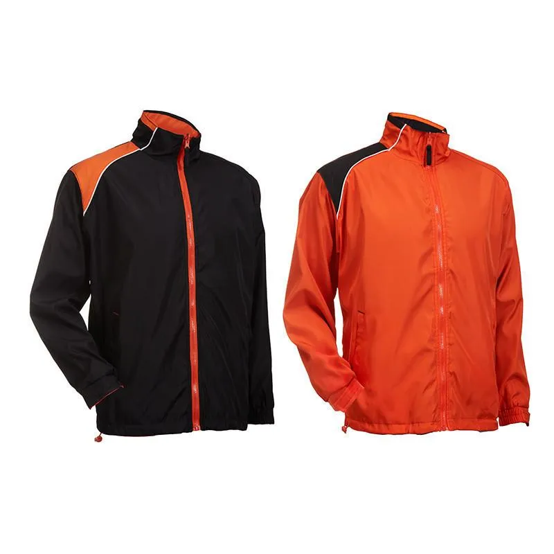 Reversible Windbreaker with Shoulder Accents