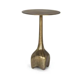 Risha Accent Table Gold Metal | Large