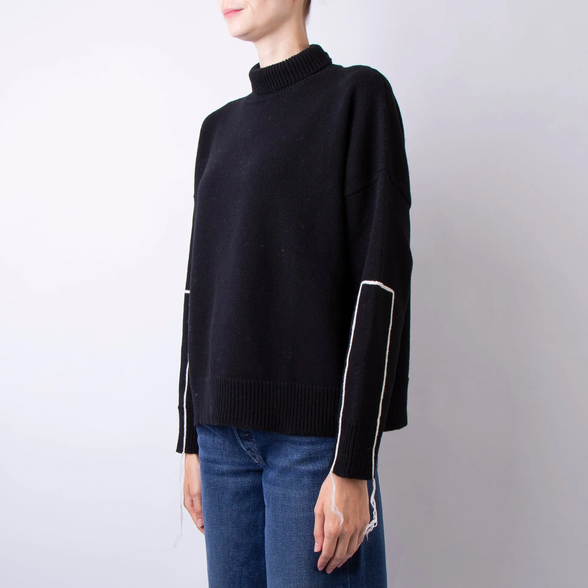 ROBERTO COLLINA SWEATER A20203 09 BLACK