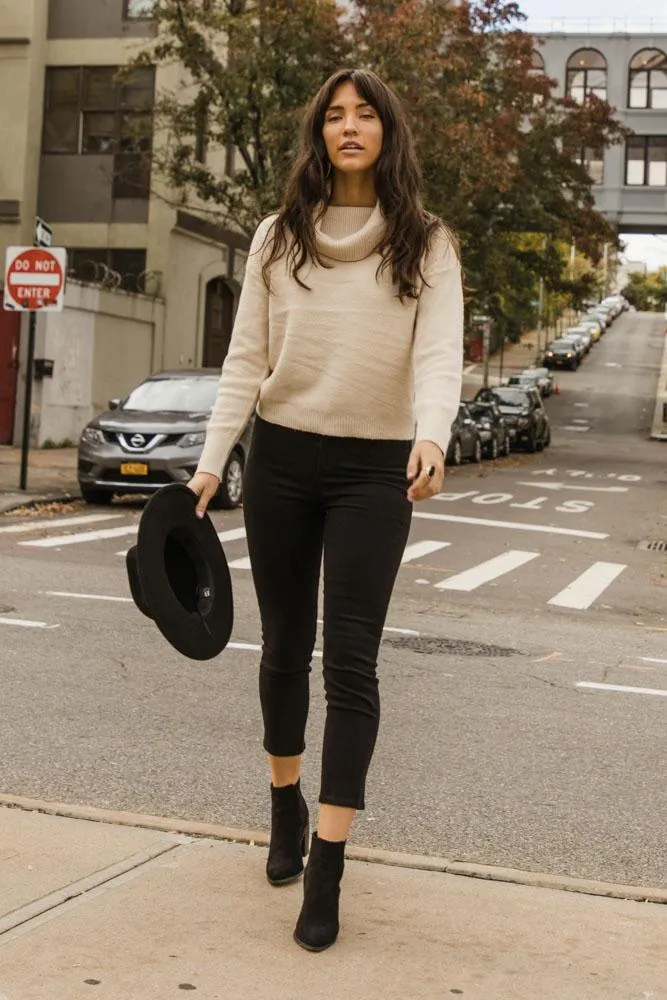 Rubie Turtleneck Sweater in Ivory - FINAL SALE