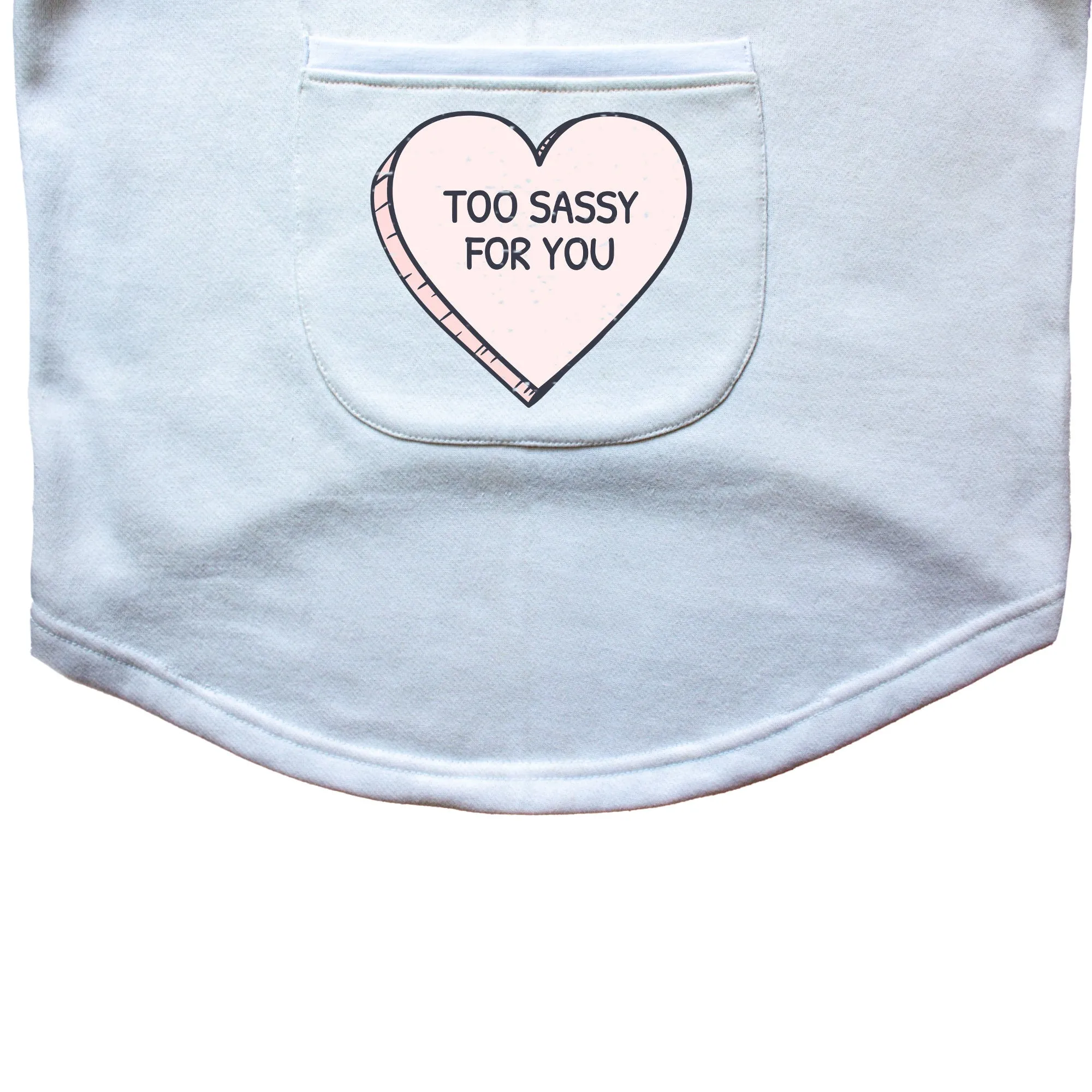 Ruse 'Basics' "Too Sassy For You" Printed Crew Neck Full Sleeve Expedition Sweatshirt For Dogs