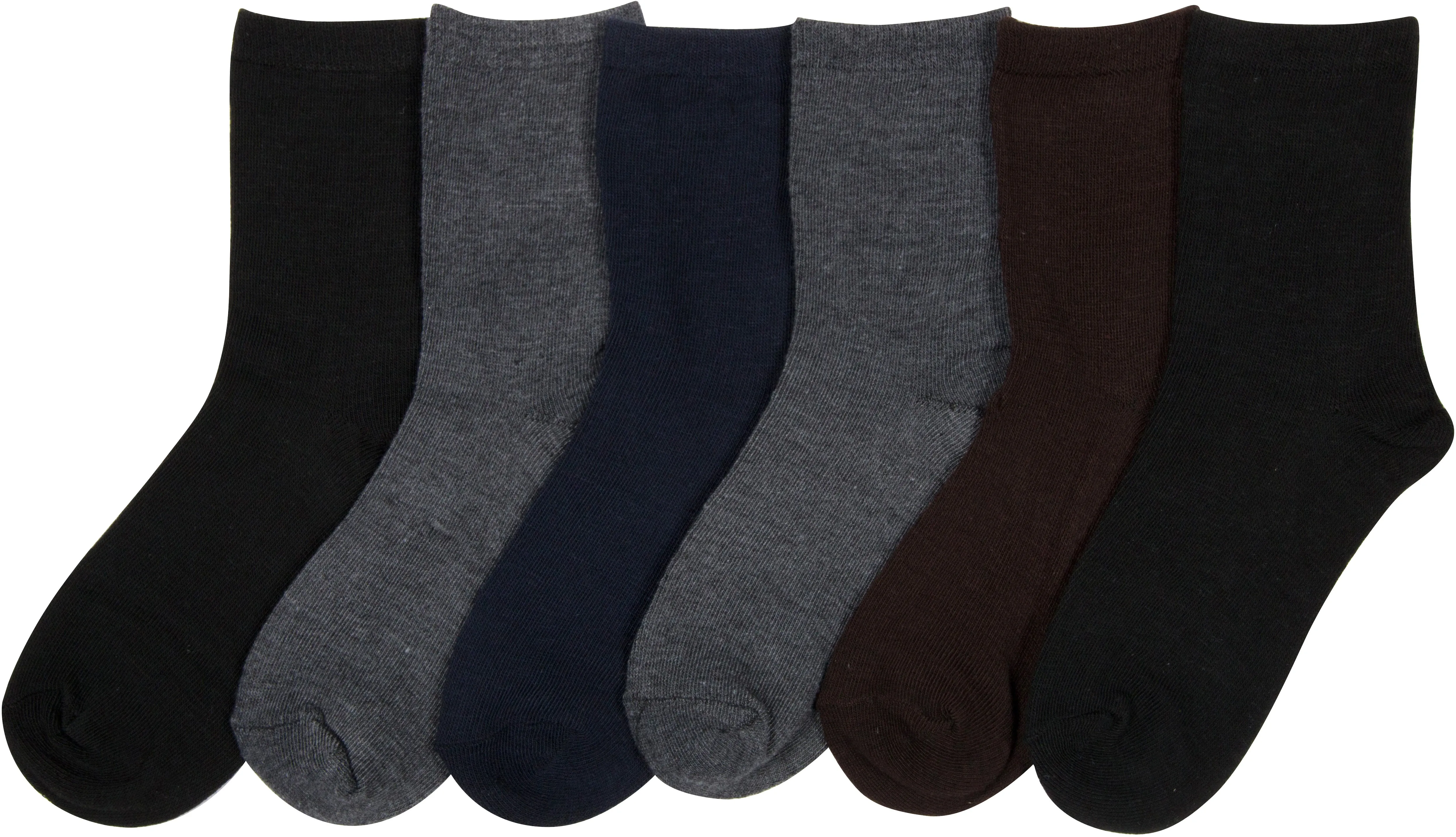 Sakkas Boy's Playful Pattern Assorted Crew Socks 6-Pack