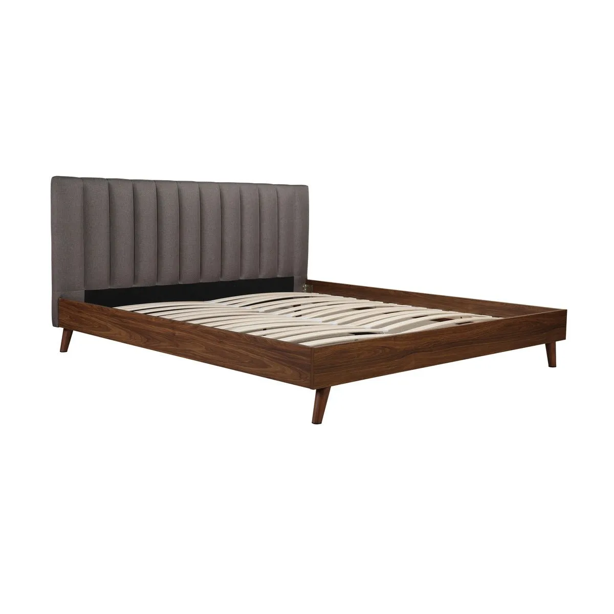 Sasha King Platform Bed with Upholstered Headboard