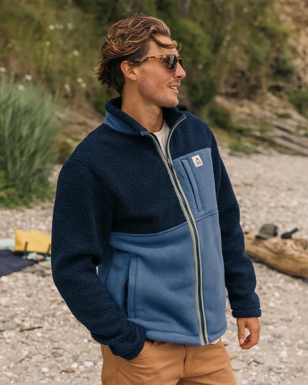 Sendero Recycled Full Zip Fleece - Deep Navy