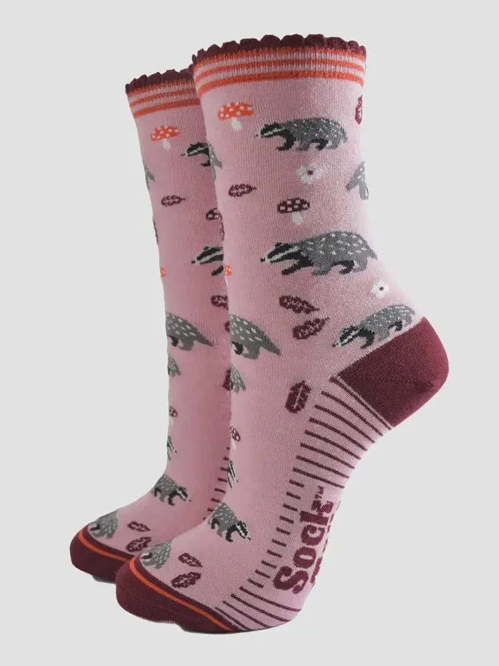 Sock Talk Bamboo Socks Badger Woodland