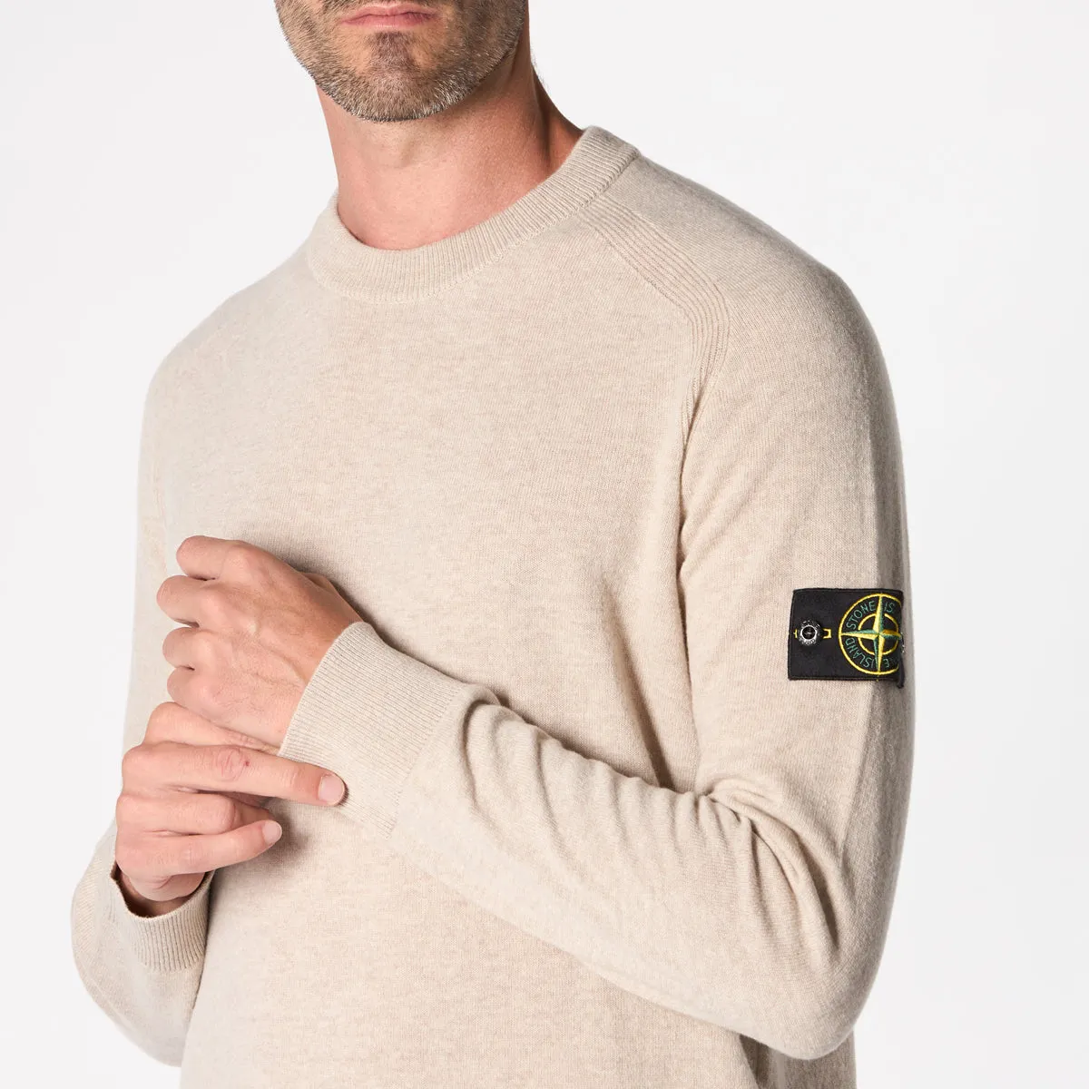 STONE ISLAND SWEATER 8115545B4 V0M97 BEIGE