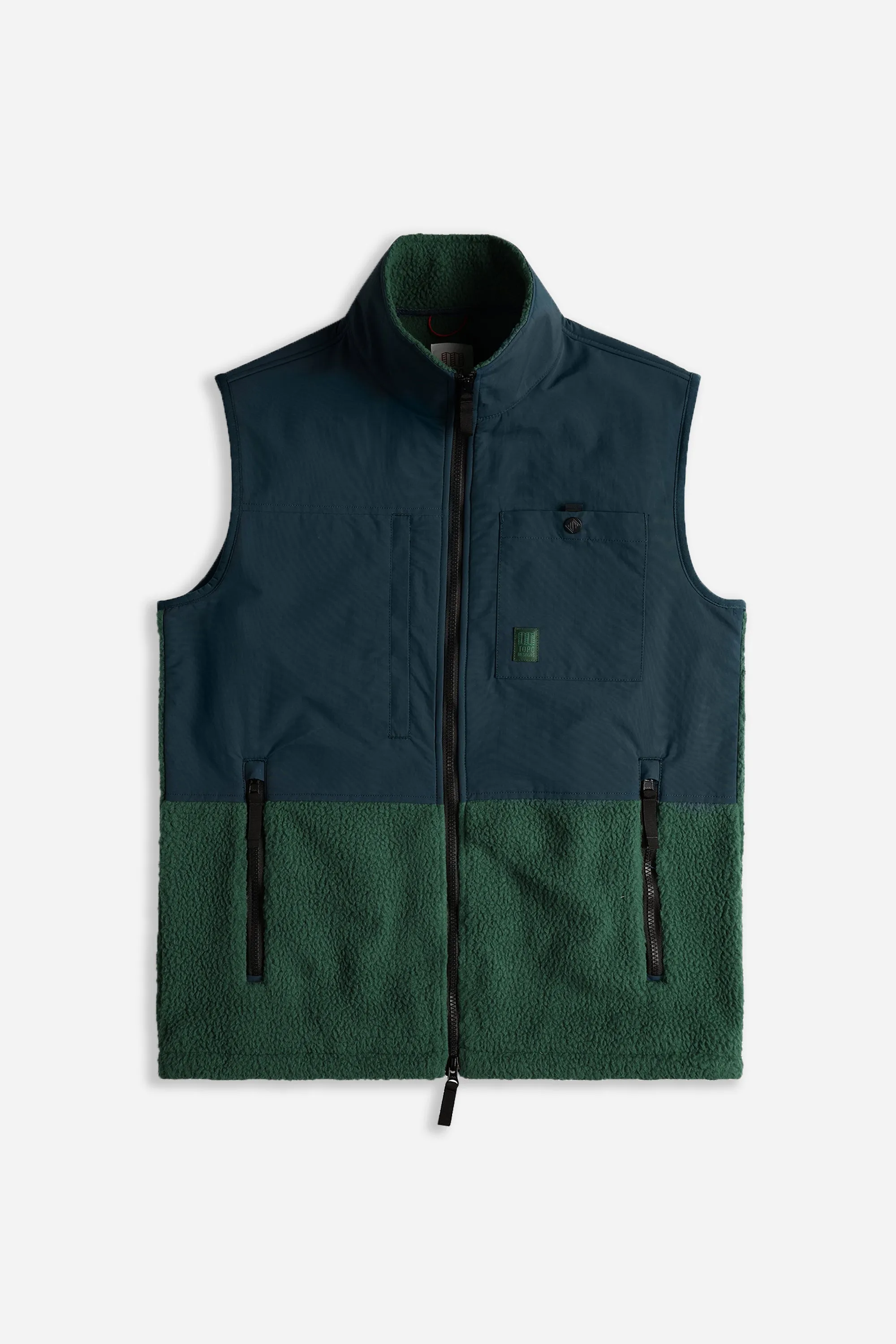 Subalpine Fleece Vest Mens Forest/Pond Blue