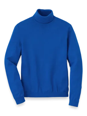 Supima Cotton Turtleneck - Blue