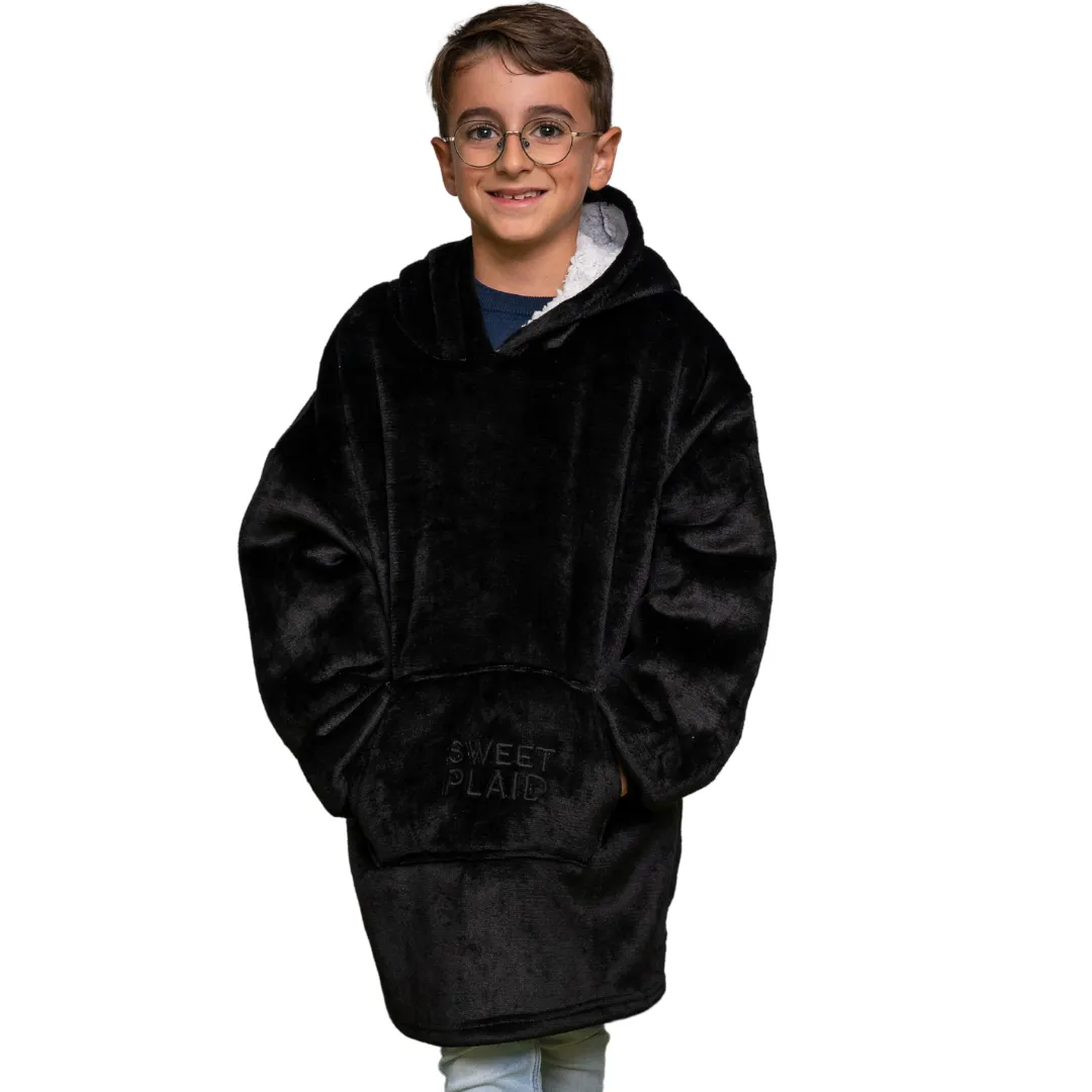 SweetPlaid™ Kids - Noir - SweatPlaid Enfant