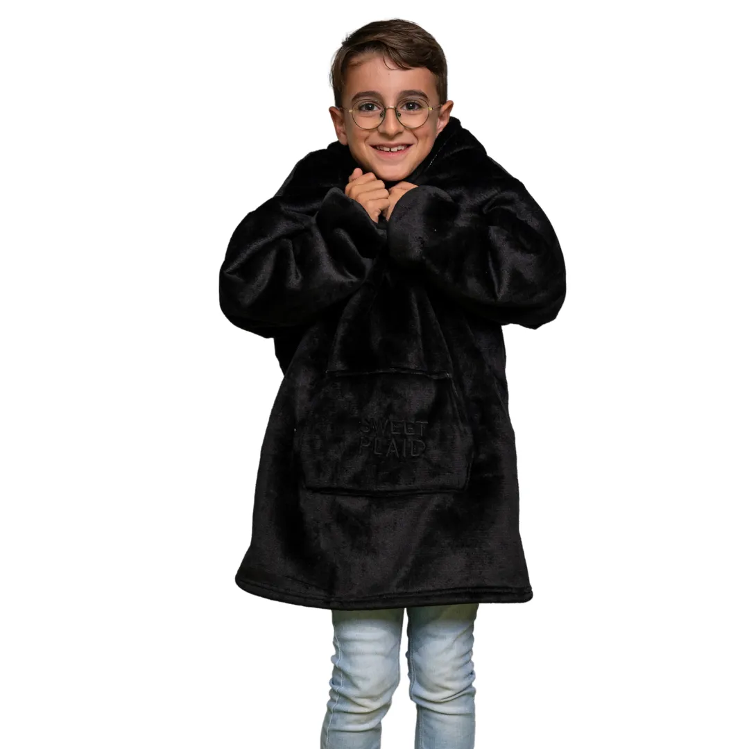 SweetPlaid™ Kids - Noir - SweatPlaid Enfant