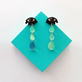 Teardrop Studs: Iridescent tears