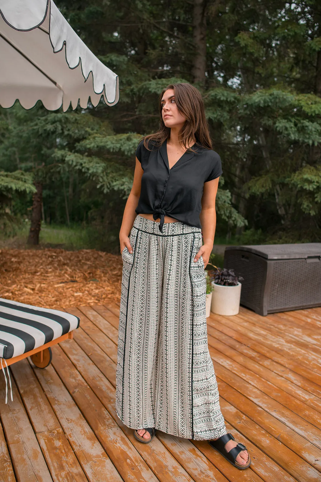 The Aztec Crepe Pant