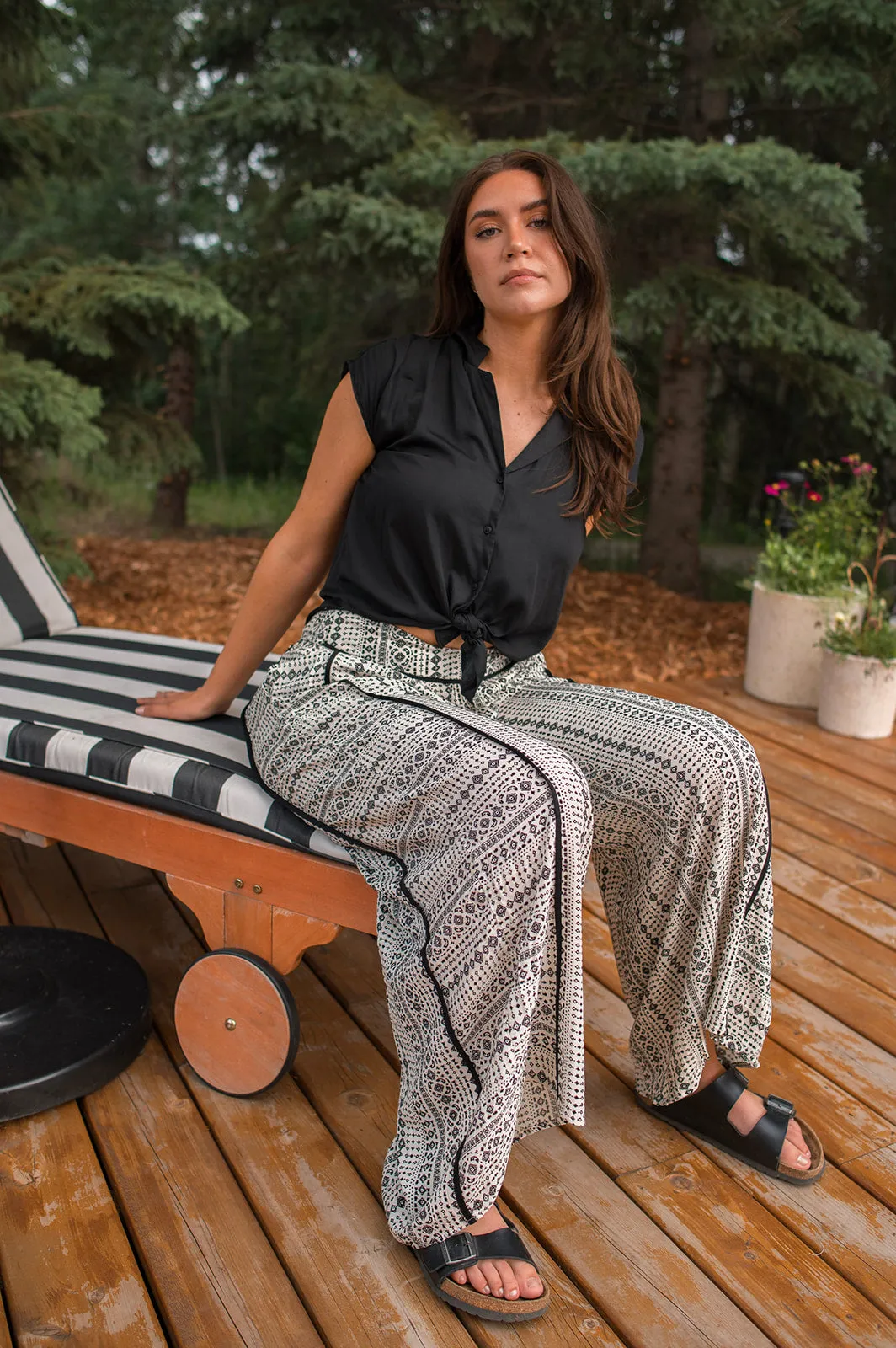 The Aztec Crepe Pant