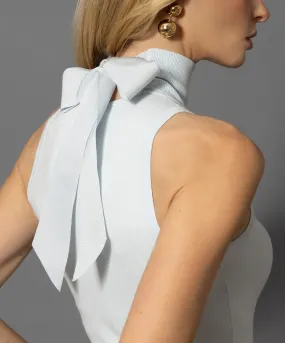 The Sleeveless Bow Turtleneck