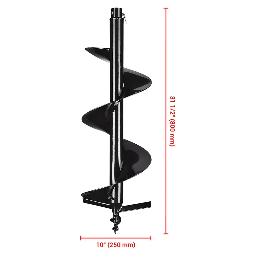 TheLAShop Earth Auger Bit 4 in. 6 in. 8 in. 10 in. 12 in. Size Optional