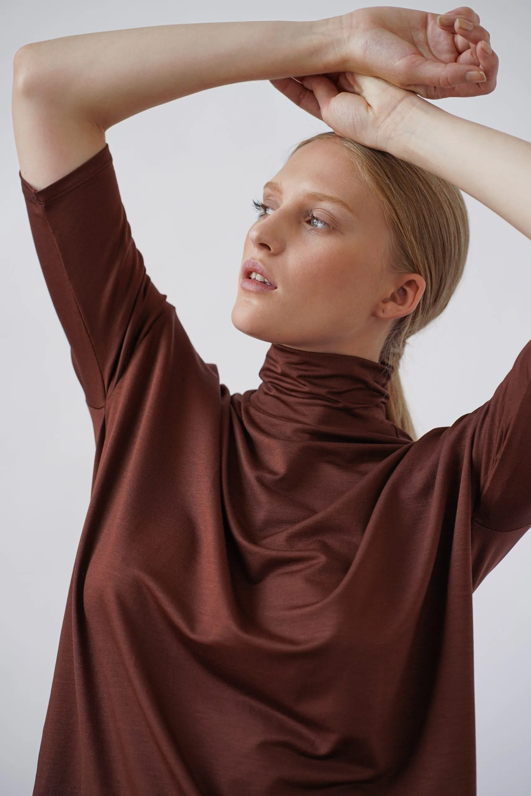 Tomasine Turtleneck Top Chocolate