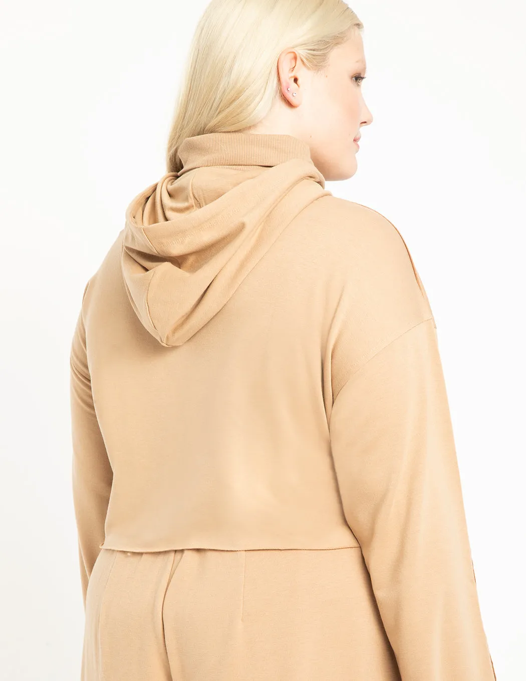 Turtleneck Sweatshirt in Tan