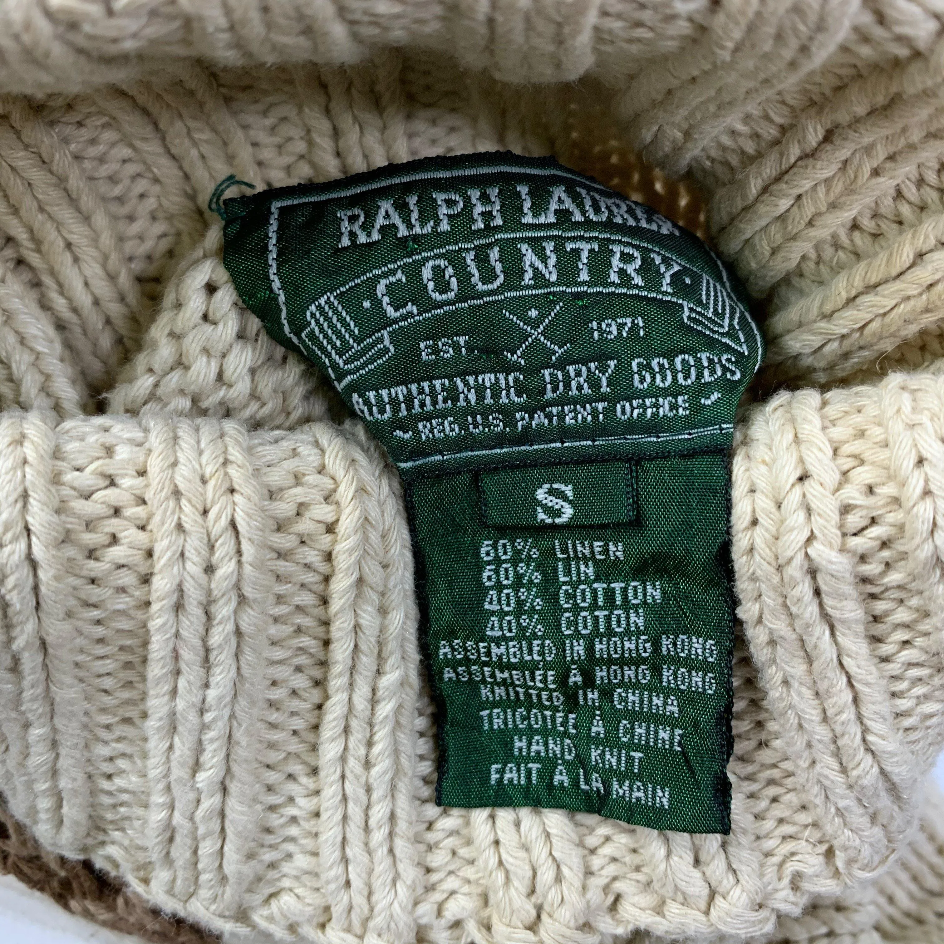 Vintage Polo Ralph Lauren "Ski Bear" Turtleneck Sweater