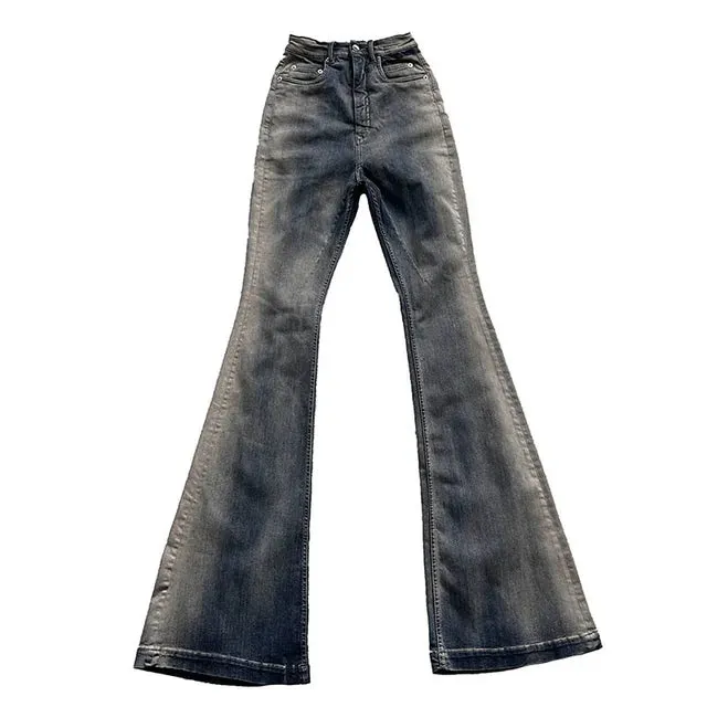 Wash Gradient Flared Pants Jeans