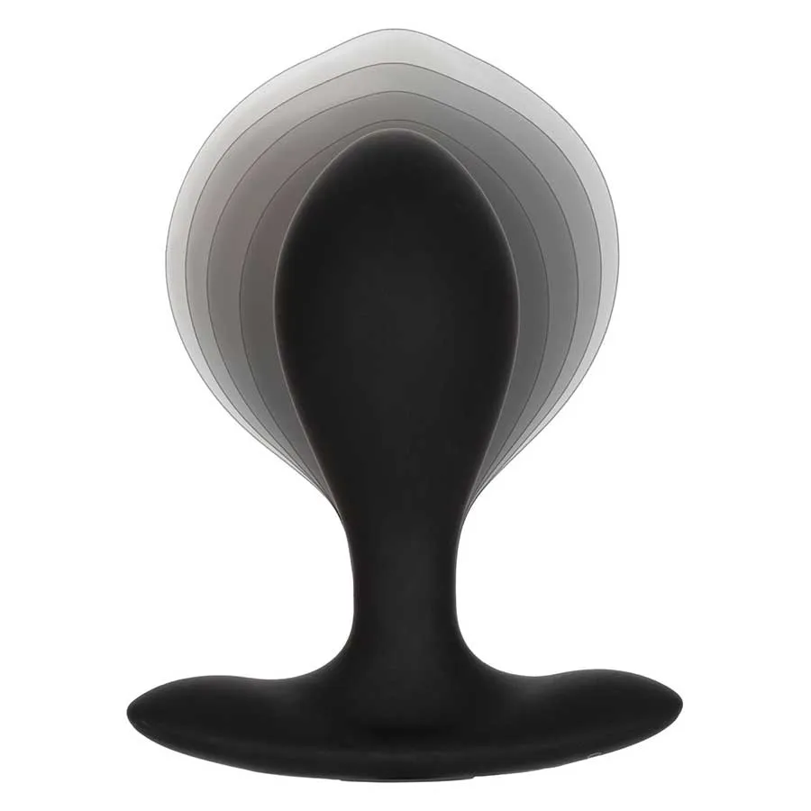 Weighted Black Silicone Inflatable Anal Plug by Cal Exotics