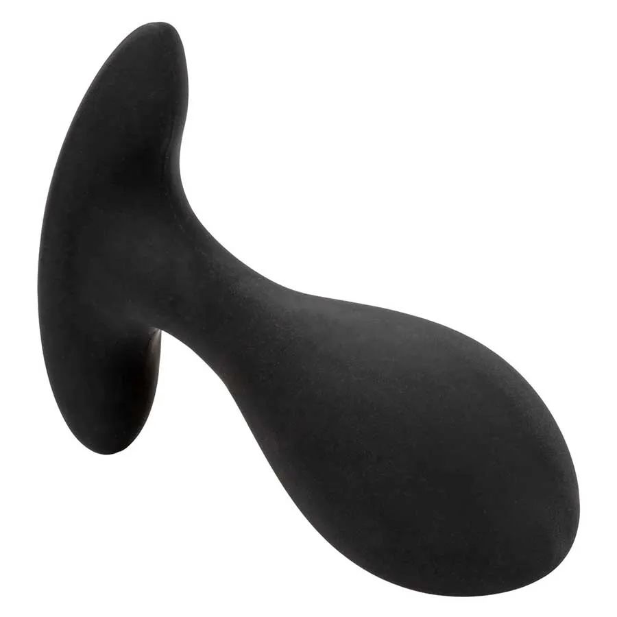 Weighted Black Silicone Inflatable Anal Plug by Cal Exotics