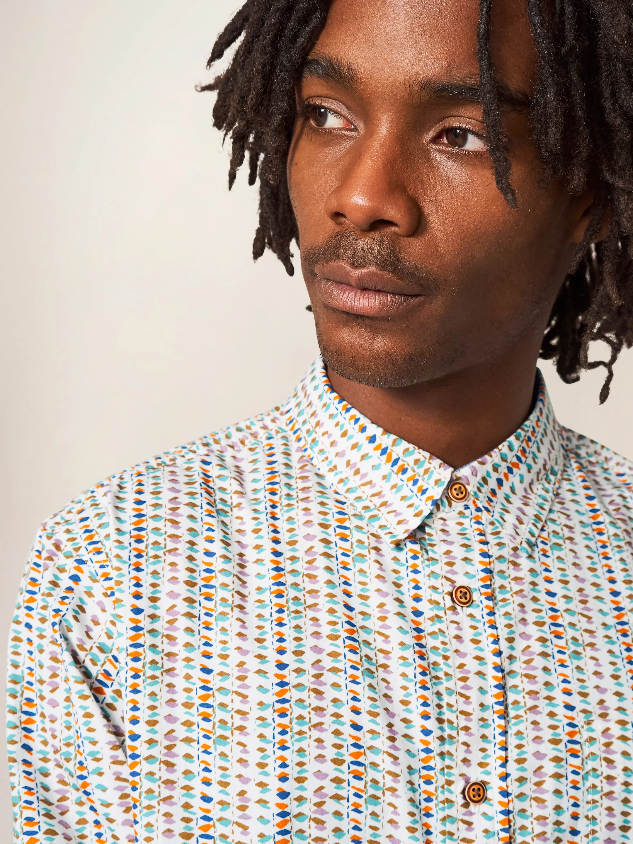 White Stuff Warrick Abstract Printed Shirt