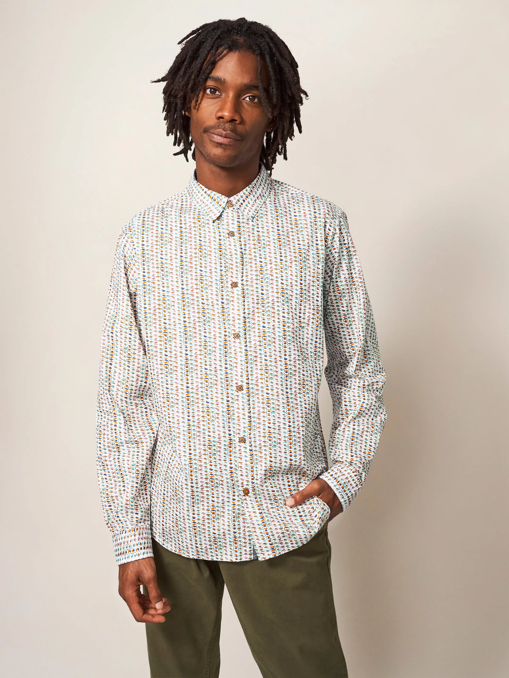 White Stuff Warrick Abstract Printed Shirt