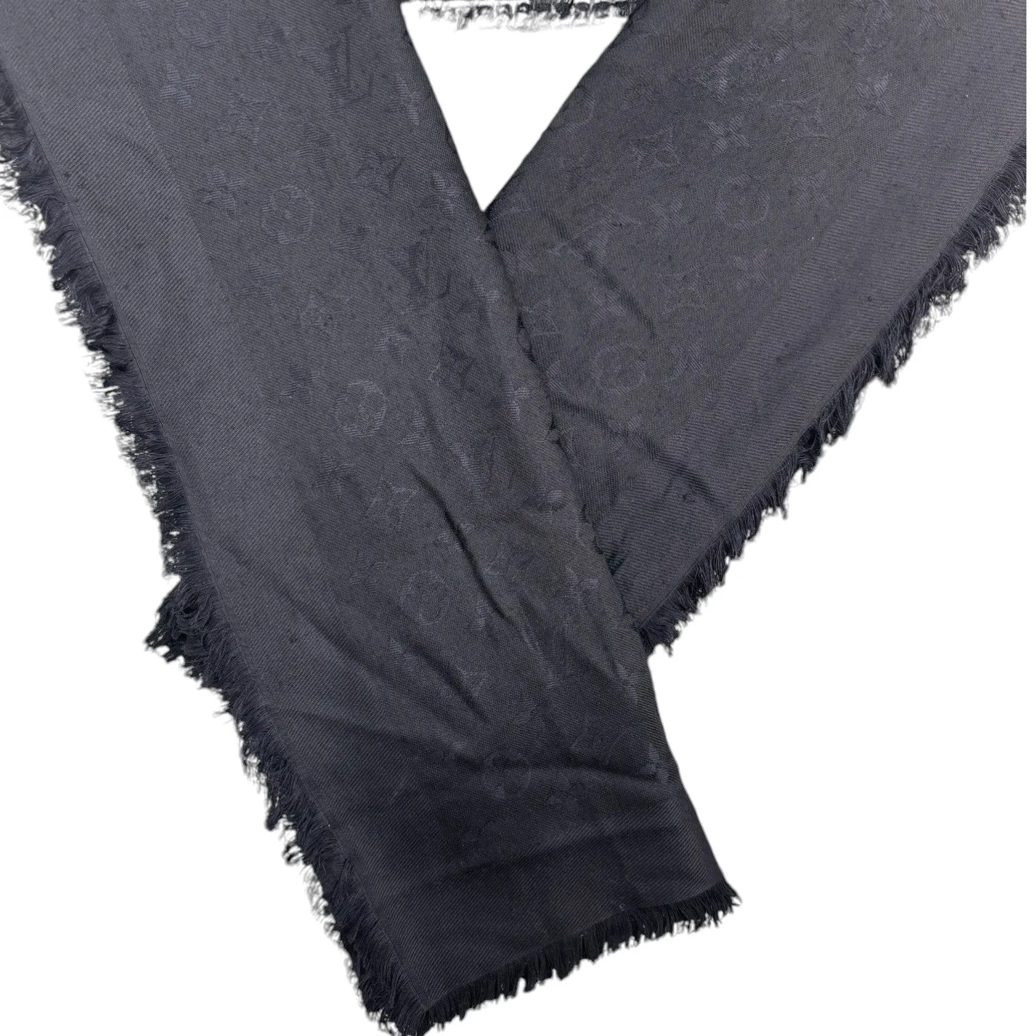 Women's Monogram Classic Scarf Black