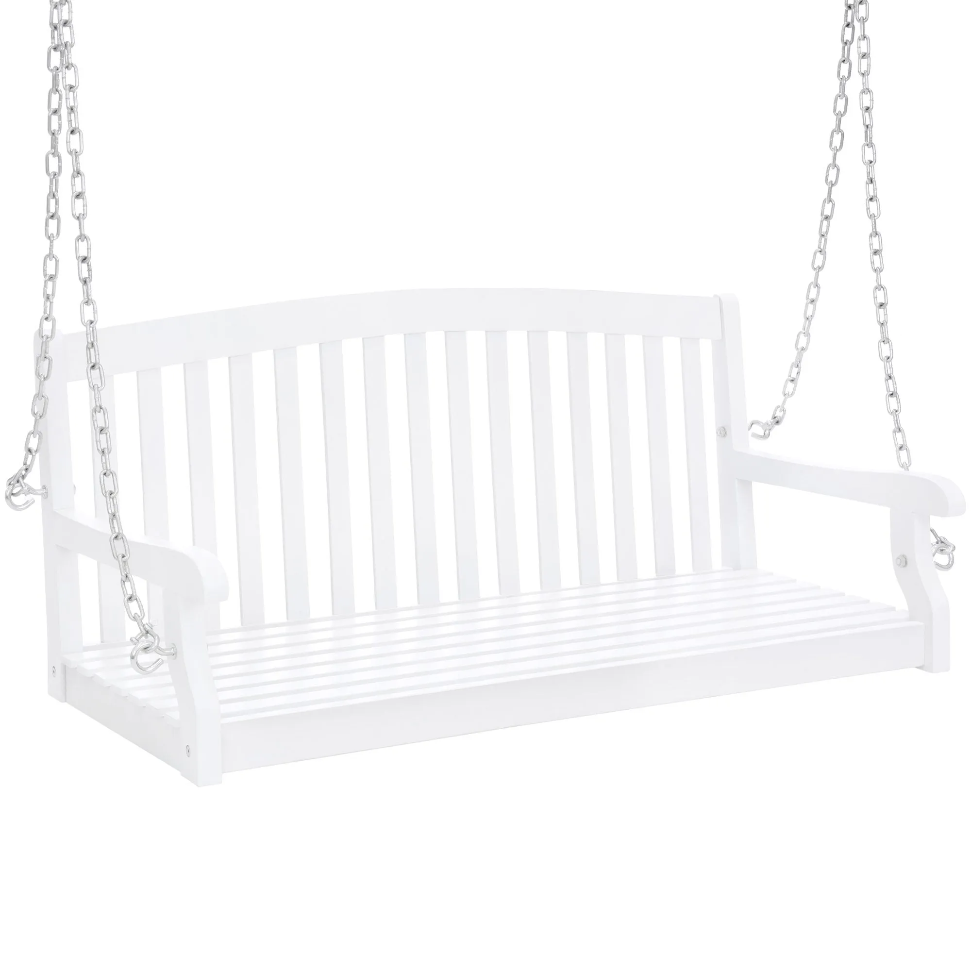 Wooden Porch Swing w/ Hanging Chains