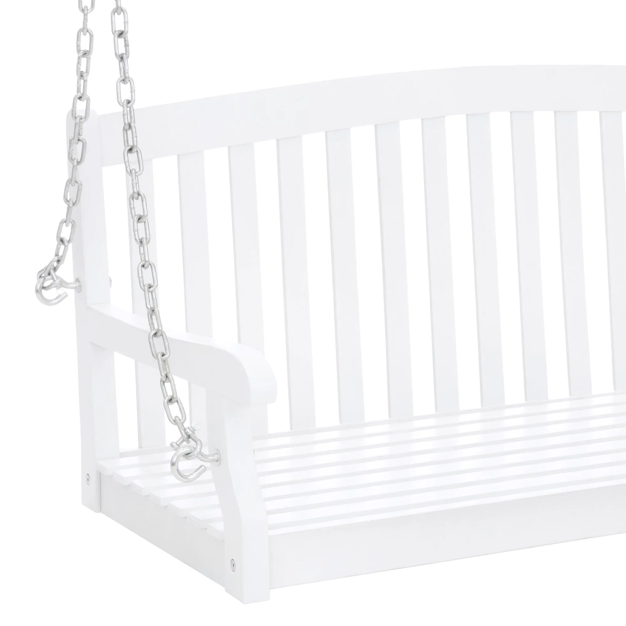 Wooden Porch Swing w/ Hanging Chains