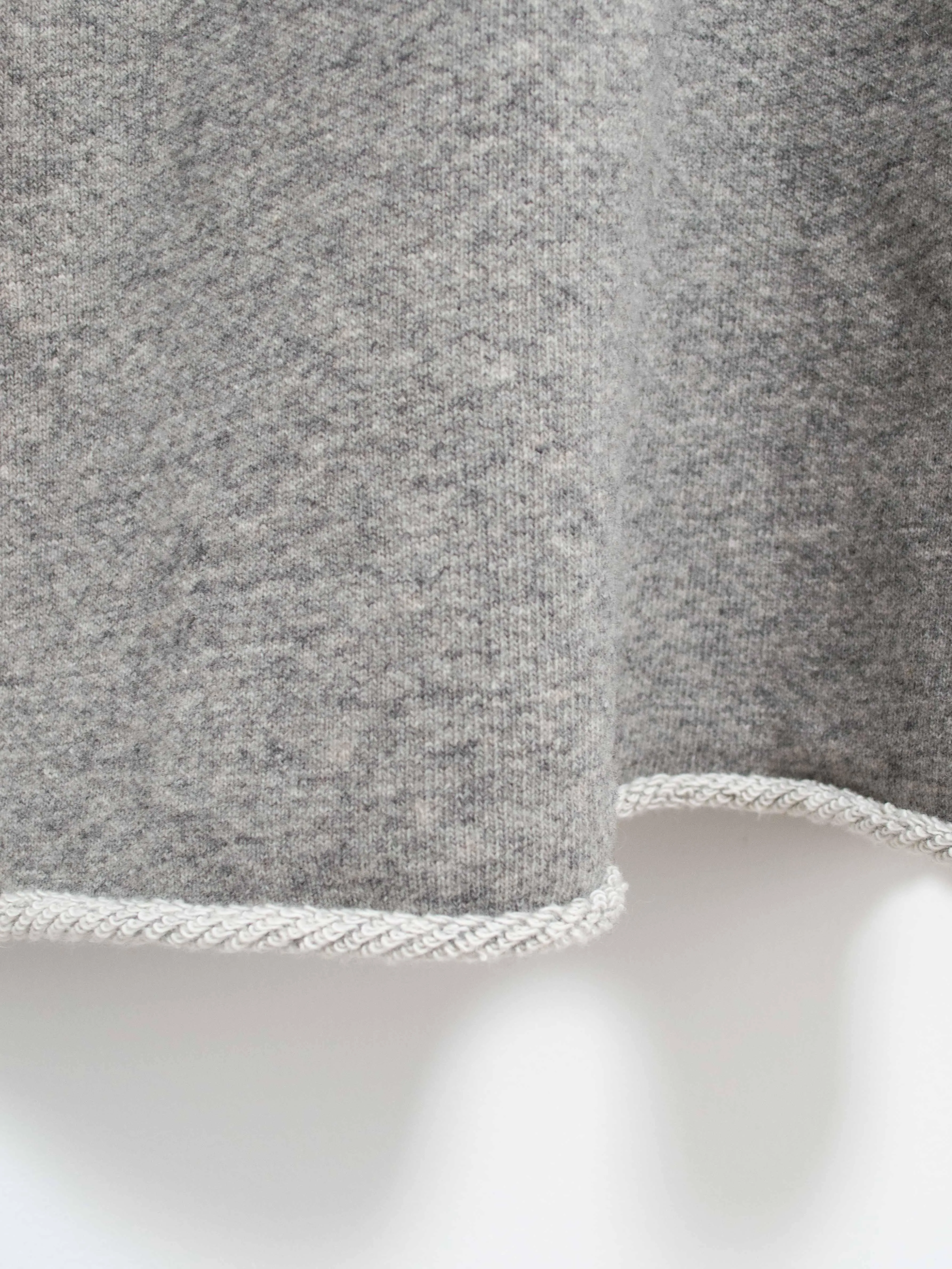 Wool Sweat Turtleneck Dress - Gray