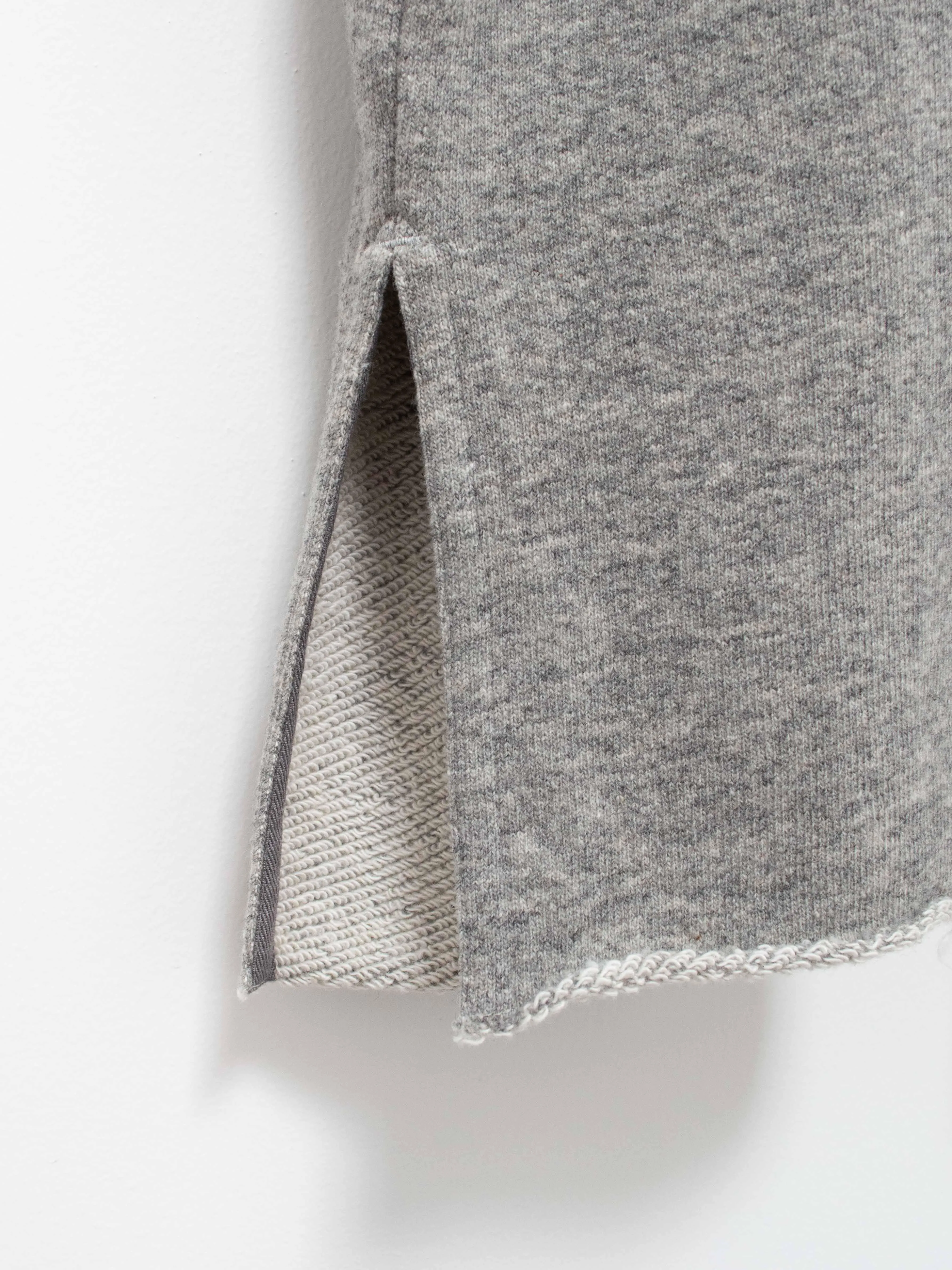 Wool Sweat Turtleneck Dress - Gray