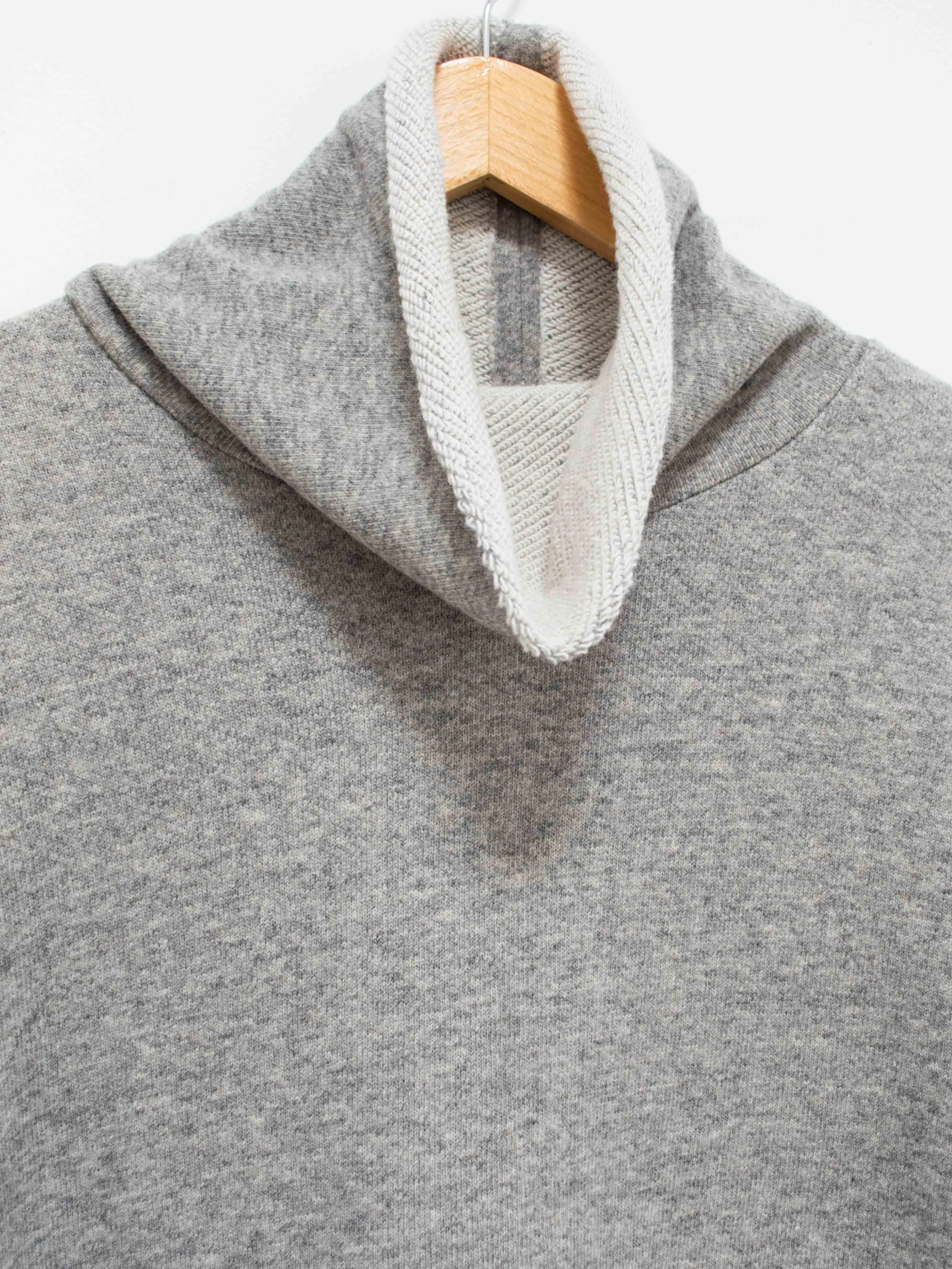 Wool Sweat Turtleneck Dress - Gray