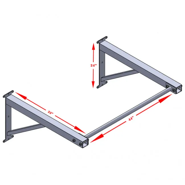 XM Fitness Wall-Mounted Chin Up Bar